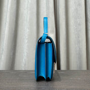 Hermès Bleu Izmir Constance 18 Epsom Palladium Hardware