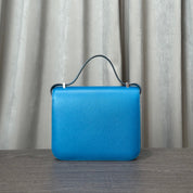 Hermès Bleu Izmir Constance 18 Epsom Palladium Hardware
