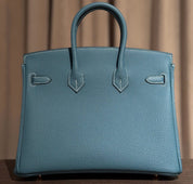 Hermès Bleu Jean Birkin 25 Togo Calfskin Gold Hardware