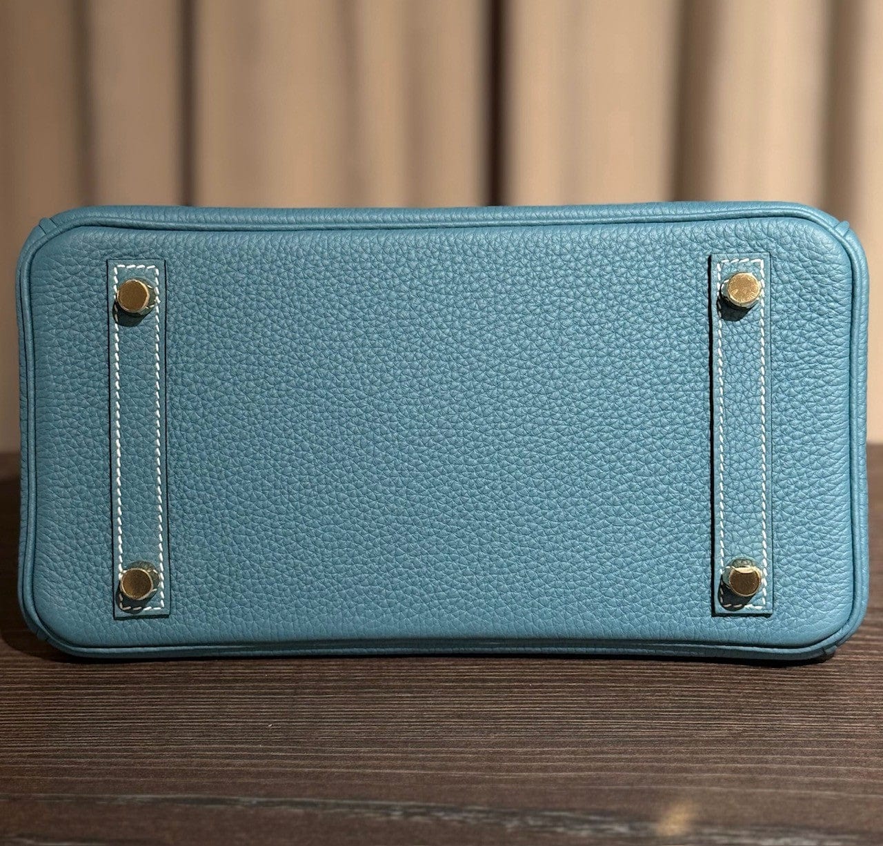 Hermès Bleu Jean Birkin 25 Togo Calfskin Gold Hardware