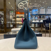 Hermès Bleu Jean Birkin 35 Togo Palladium Hardware