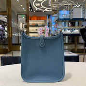 Hermès Bleu Jean Evelyne 16 Clemence Palladium Hardware