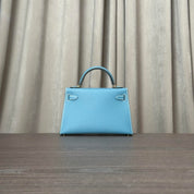 Hermès Bleu Jean Mini Kelly Sellier 20 Epsom Gold Hardware