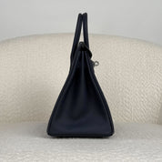 Hermès Bleu Nuit Birkin 25 Togo Palladium Hardware