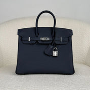 Hermès Bleu Nuit Birkin 25 Togo Palladium Hardware