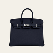 Hermès Bleu Nuit Birkin 25 Togo Palladium Hardware