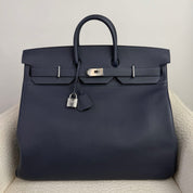 Hermès Bleu Nuit HAC Birkin 50 Togo Palladium Hardware