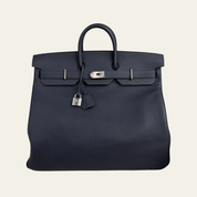 Hermès Bleu Nuit HAC Birkin 50 Togo Palladium Hardware