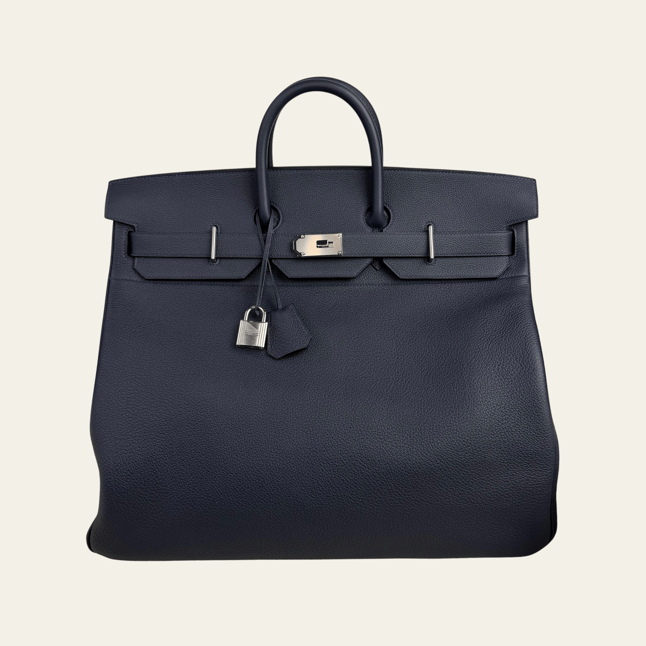 Hermès Bleu Nuit HAC Birkin 50 Togo Palladium Hardware