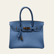 Hermès Bleu Paradis Birkin 30 Epsom Palladium Hardware