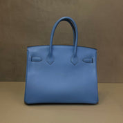 Hermès Bleu Paradis Birkin 30 Epsom Palladium Hardware