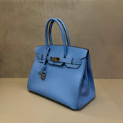 Hermès Bleu Paradis Birkin 30 Epsom Palladium Hardware