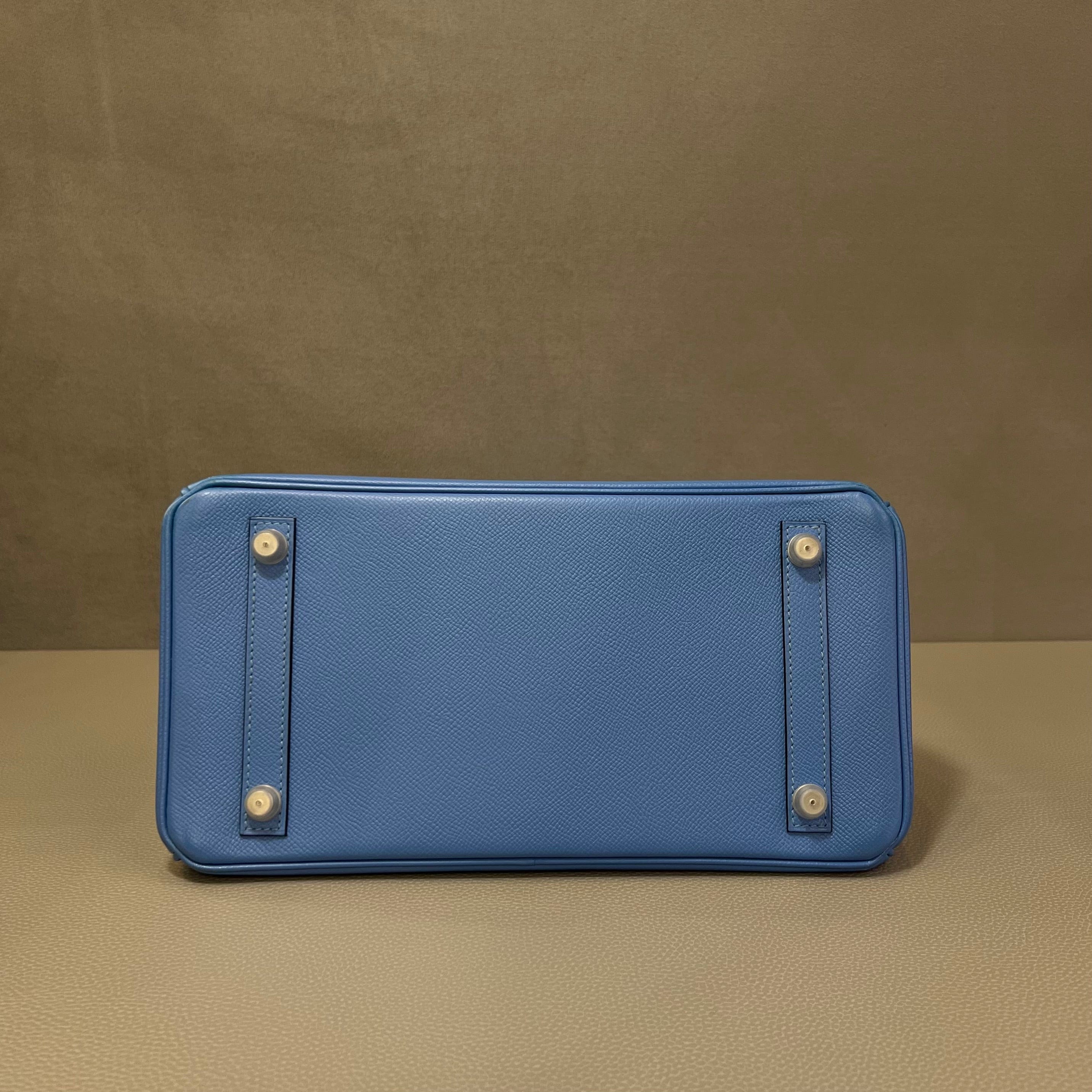 Hermès Bleu Paradis Birkin 30 Epsom Palladium Hardware