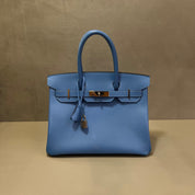Hermès Bleu Paradis Birkin 30 Epsom Palladium Hardware