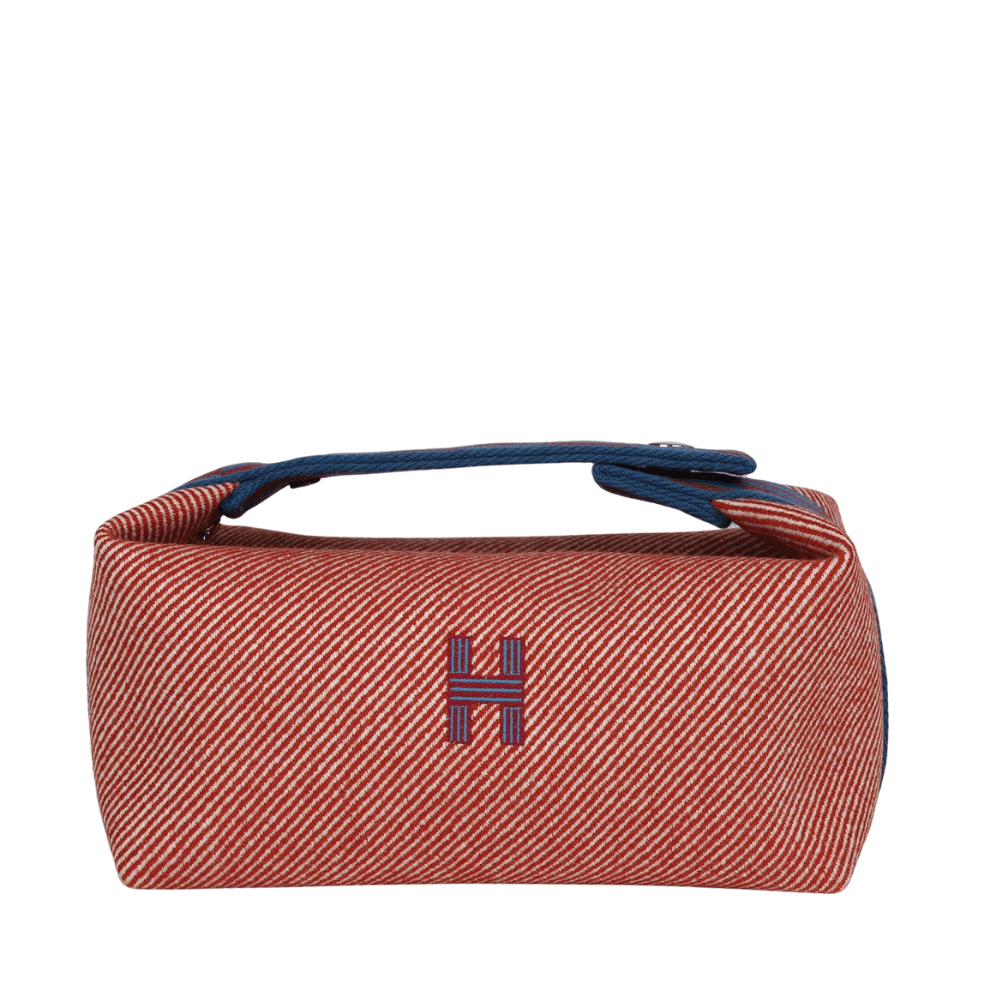 Hermès Bride-a-Brac PM Tomette Natte Travel Case Merino Wool Palladium Hardware(Draft)