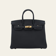 Hermès Caban Birkin 25 Togo Gold Hardware