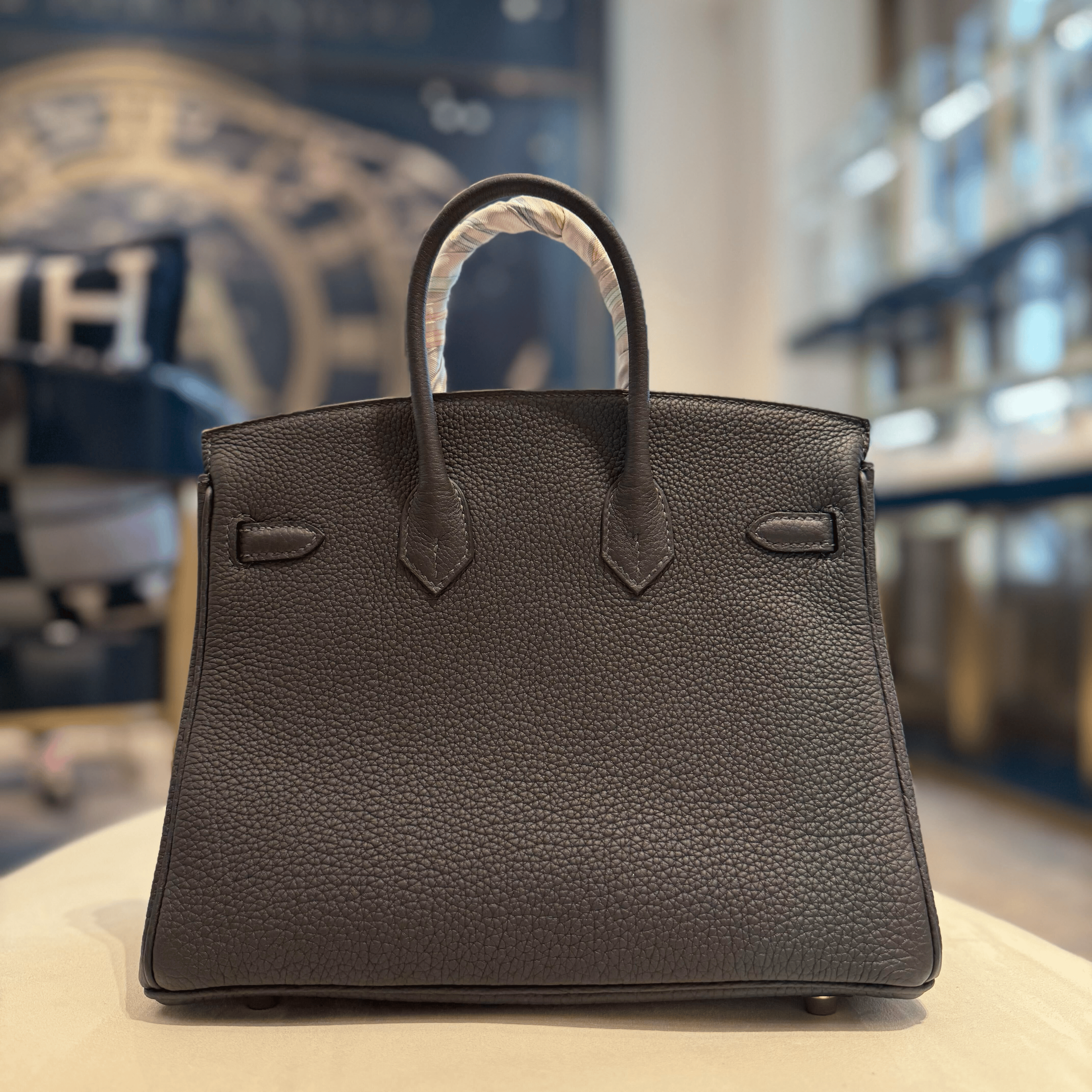 Hermès Caban Birkin 25 Togo Gold Hardware