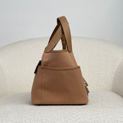 Hermès Chai Picotin 18 Swift and Toile Canvas Palladium Hardware