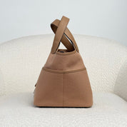 Hermès Chai Picotin 18 Swift and Toile Canvas Palladium Hardware