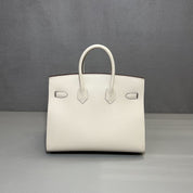 Hermès Craie and Gold Birkin Sellier 25 Epsom Gold Hardware