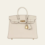 Hermès Craie Birkin 25 Togo Gold Hardware