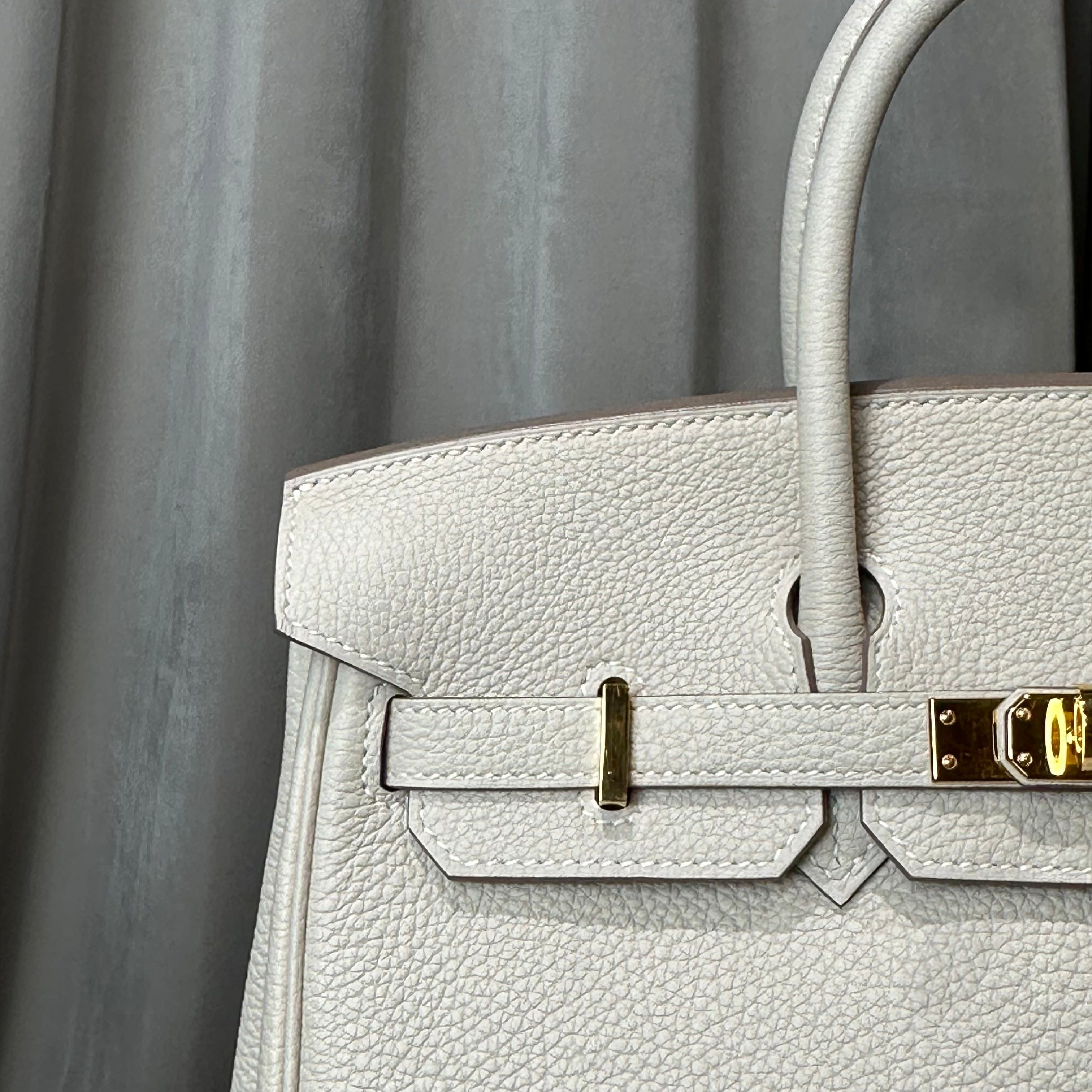 Hermès Craie Birkin 25 Togo Gold Hardware