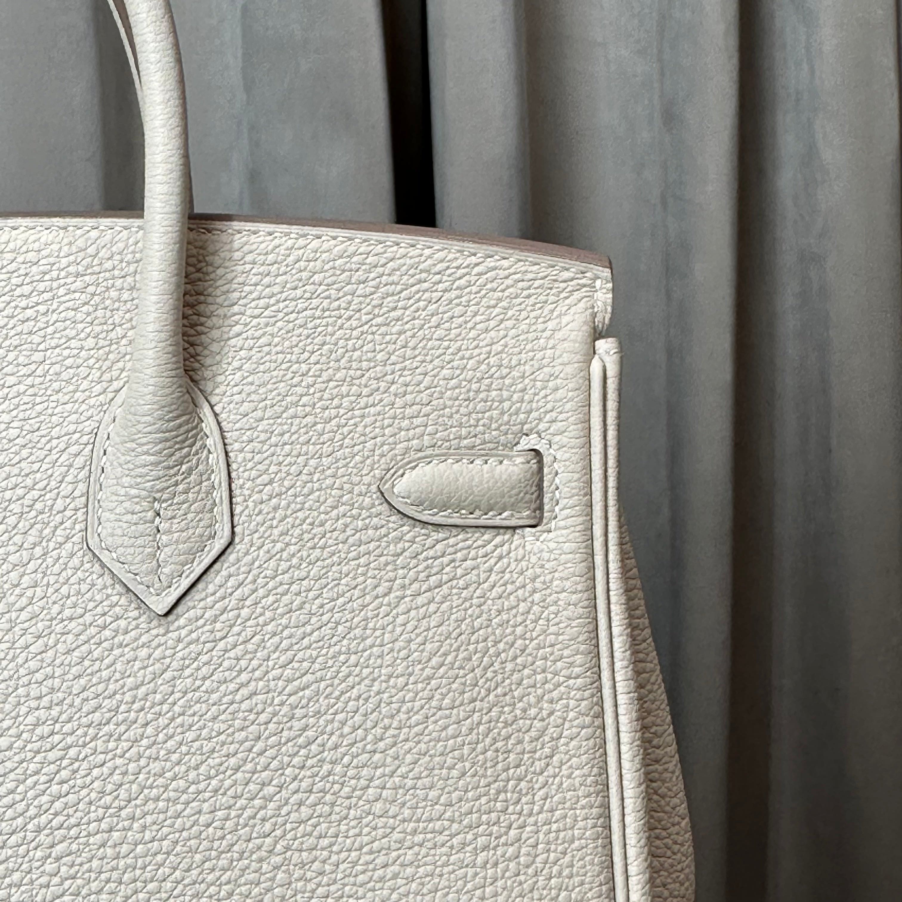 Hermès Craie Birkin 25 Togo Gold Hardware