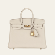 Hermès Craie Birkin 25 Togo Gold Hardware