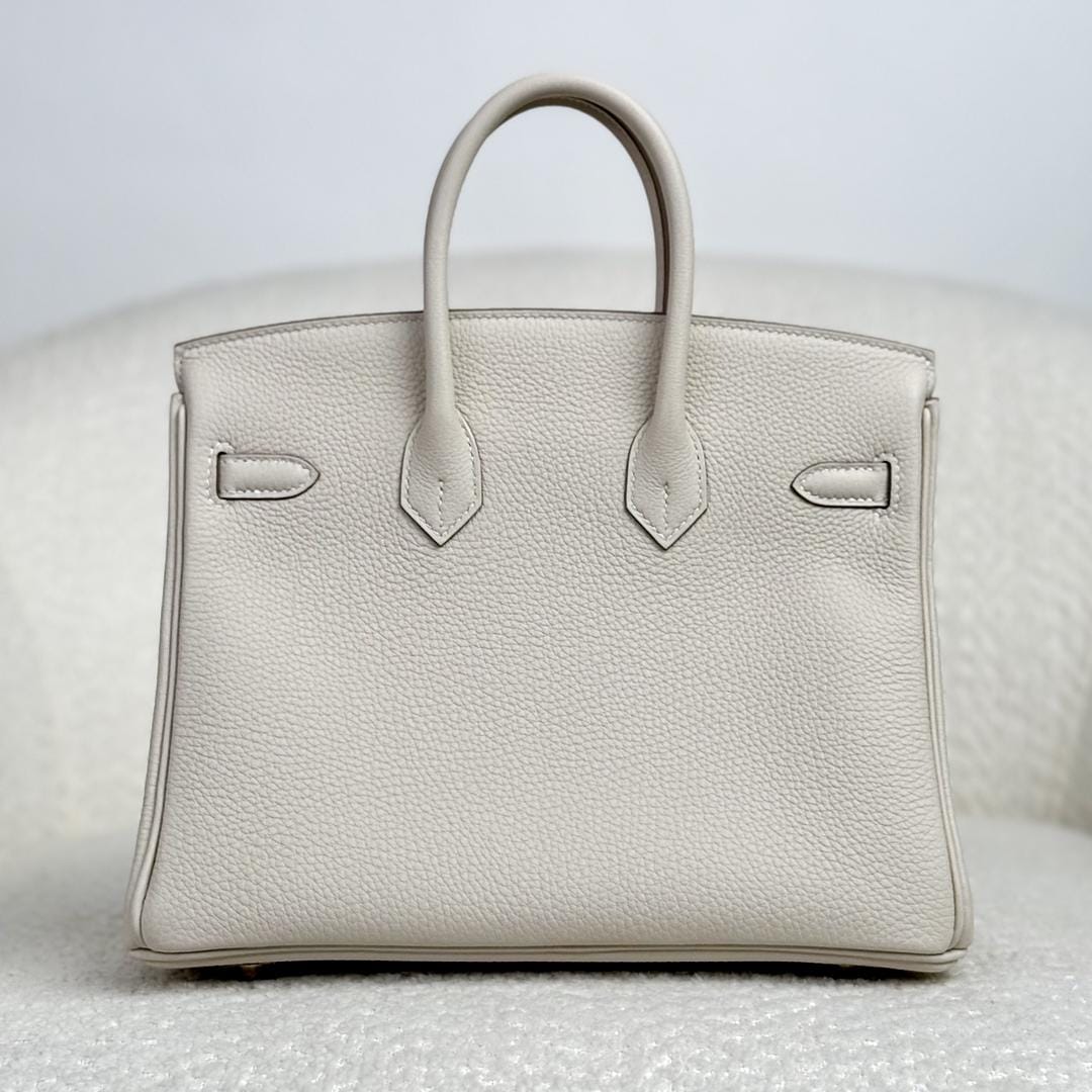Hermès Craie Birkin 25 Togo Gold Hardware