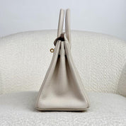 Hermès Craie Birkin 25 Togo Gold Hardware