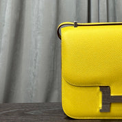 Hermès Cumin Constance 18 Mini Mirror Epsom Palladium Hardware