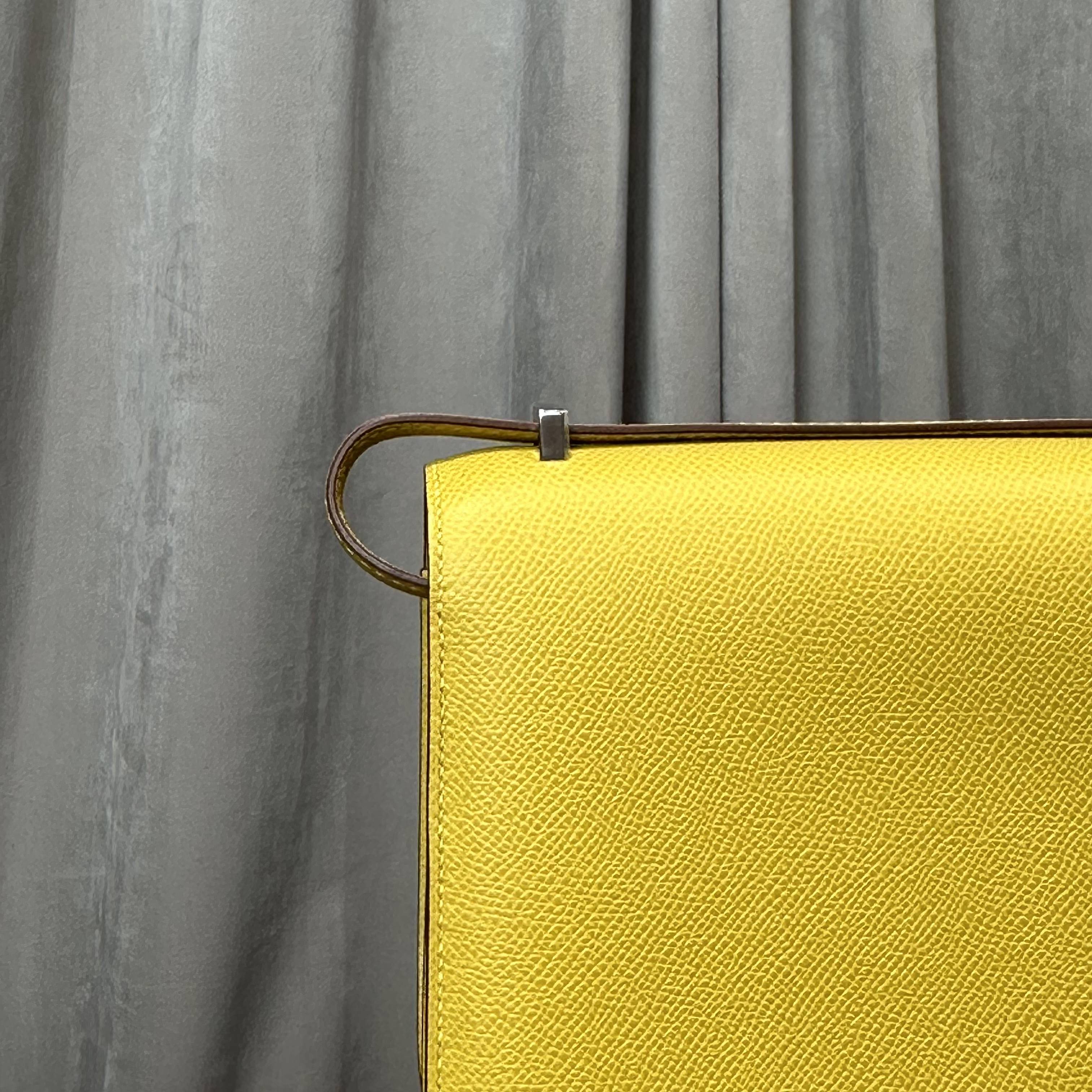 Hermès Cumin Constance 18 Mini Mirror Epsom Palladium Hardware