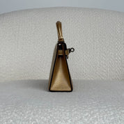 Hermès Dore Mini Kelly Sellier 20 Chevre Chamkilight Permabrass Hardware