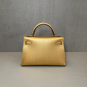 Hermès Dore Mini Kelly Sellier 20 Chevre Chamkilight Gold Hardware