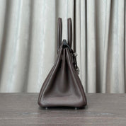 Hermès Ebene Birkin 25 Togo Calfskin Palladium Hardware