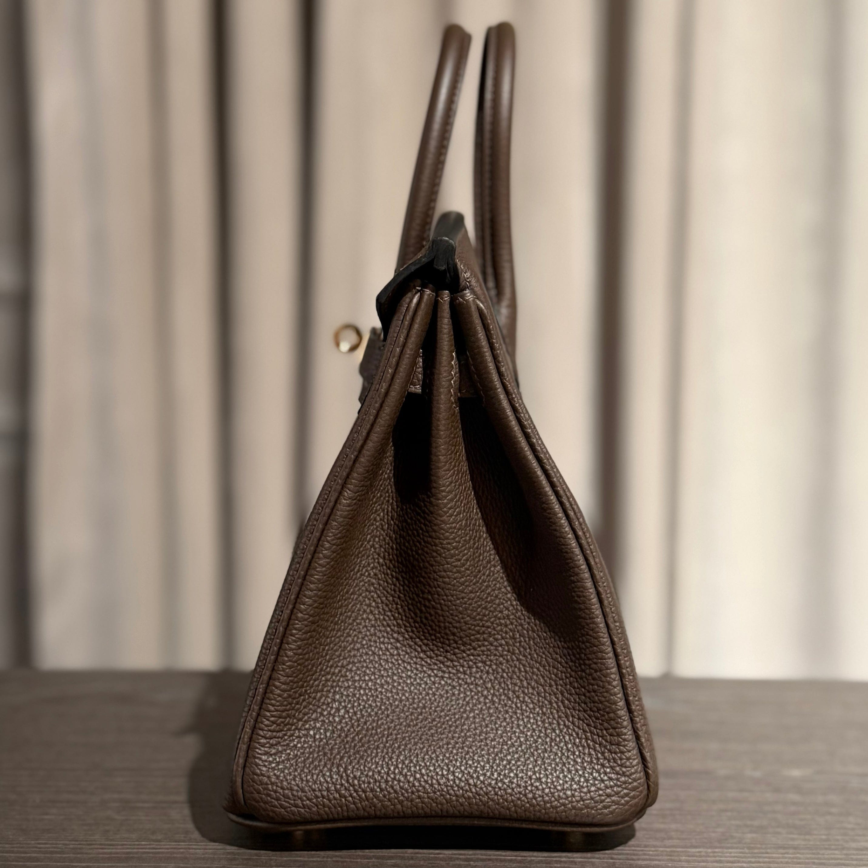 Hermès Ecorce Birkin 25 Togo Gold Hardware