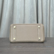Hermès Etoupe Birkin 25 Togo Gold Hardware