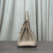 Hermès Etoupe Birkin 25 Togo Gold Hardware