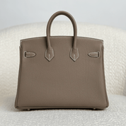 Hermès Etoupe Birkin 25 Togo Gold Hardware
