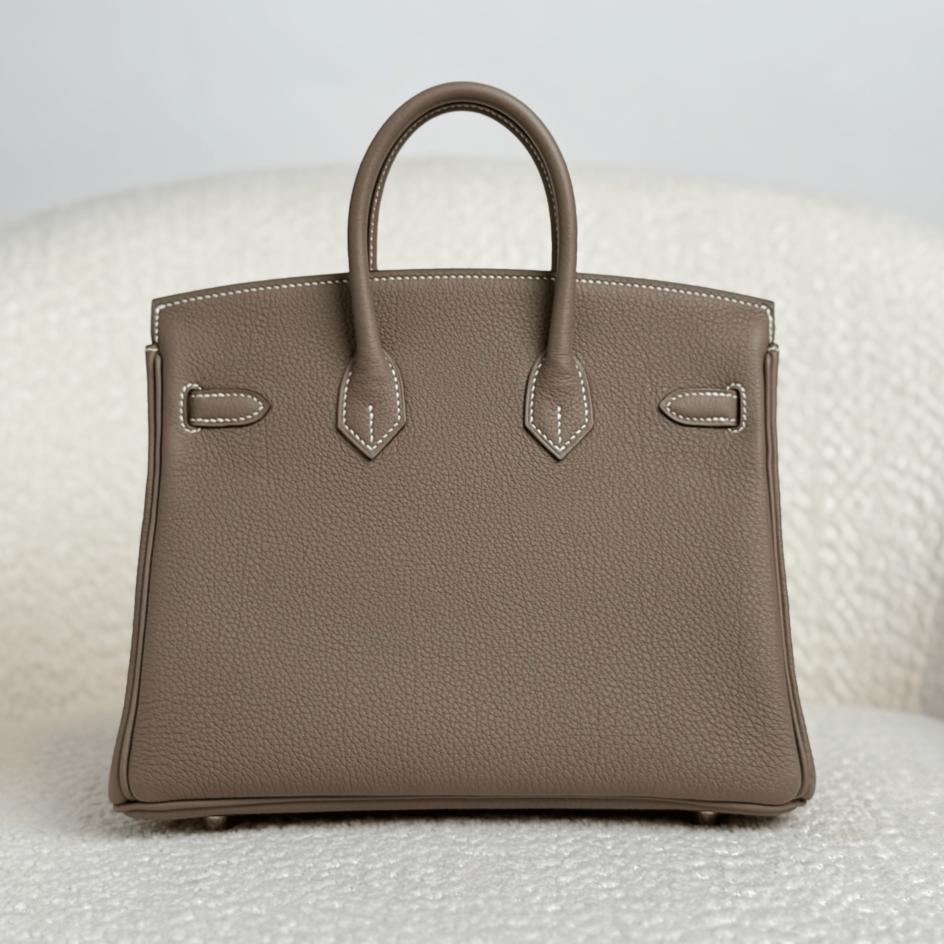 Hermès Etoupe Birkin 25 Togo Gold Hardware