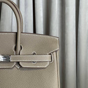 Hermès Etoupe Birkin 25 Togo Palladium Hardware