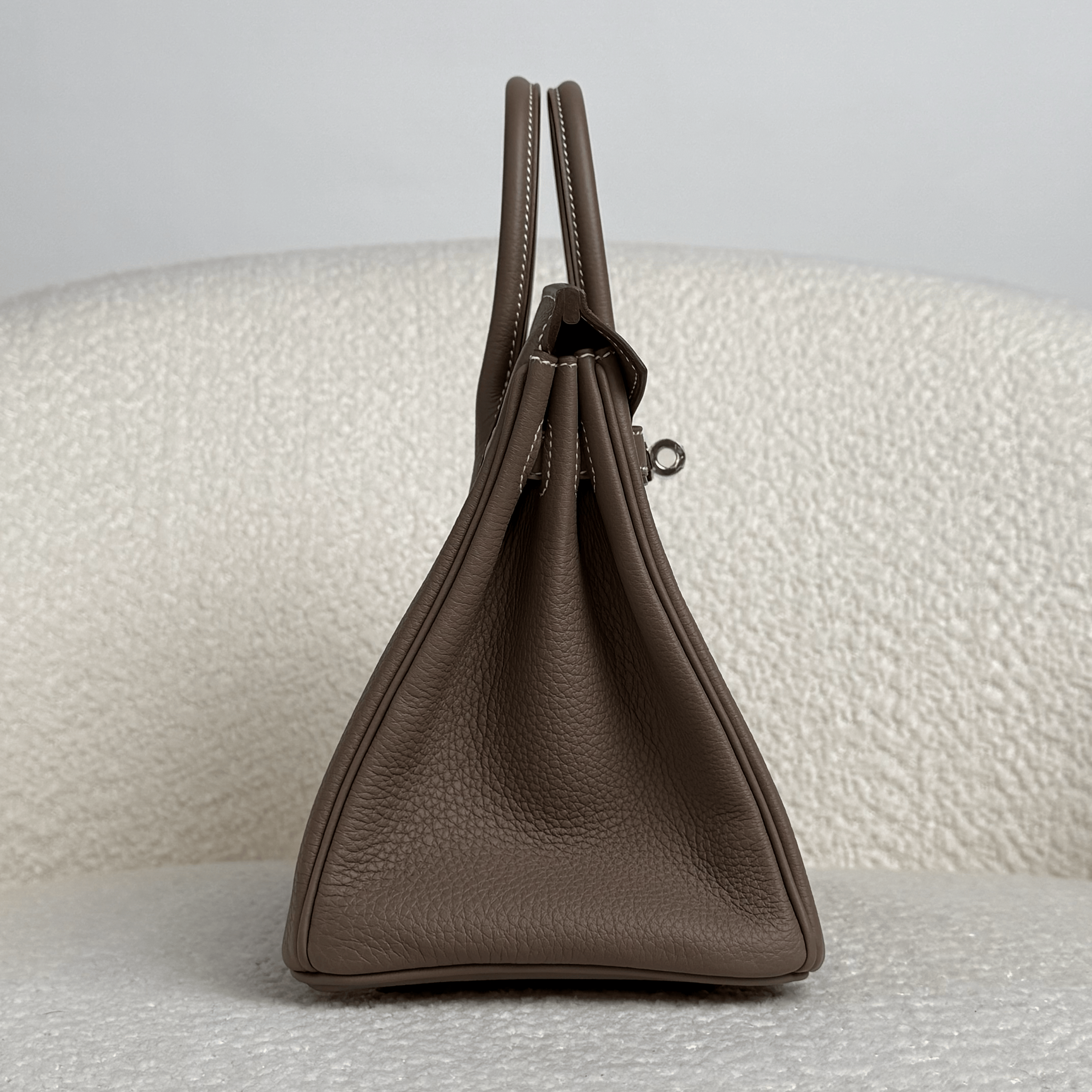 Hermès Etoupe Birkin 25 Togo Palladium Hardware