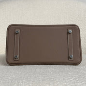 Hermès Etoupe Birkin 25 Togo Palladium Hardware