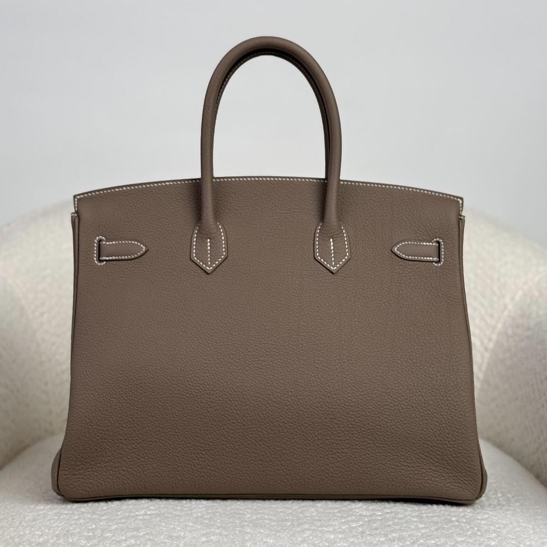 Hermès Etoupe Birkin 35 Togo Gold Hardware