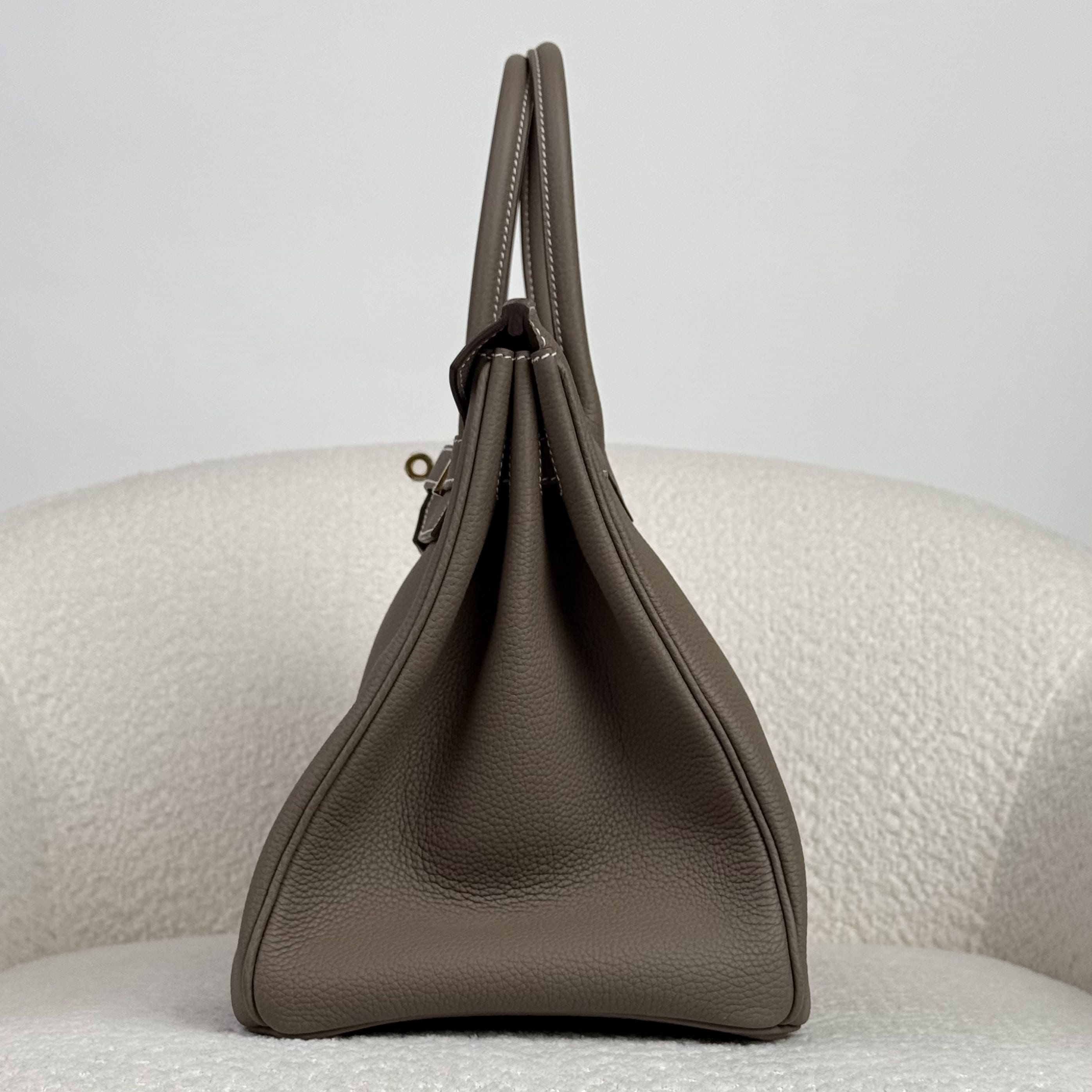Hermès Etoupe Birkin 35 Togo Gold Hardware