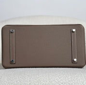 Hermès Etoupe Birkin 35 Togo Palladium Hardware