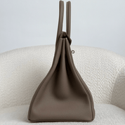 Hermès Etoupe Birkin 35 Togo Palladium Hardware