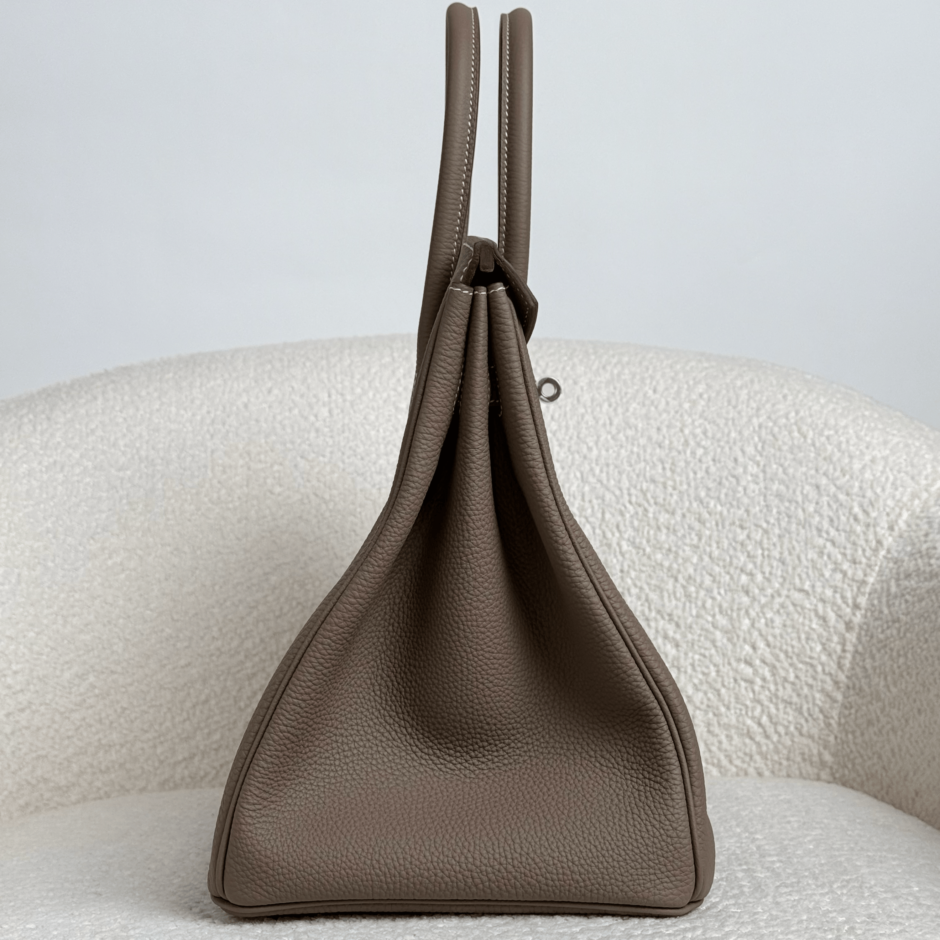 Hermès Etoupe Birkin 35 Togo Palladium Hardware
