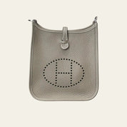 Hermès Etoupe Bleu Indigo Evelyne 16 Amazone Clemence Calfskin Palladium Hardware