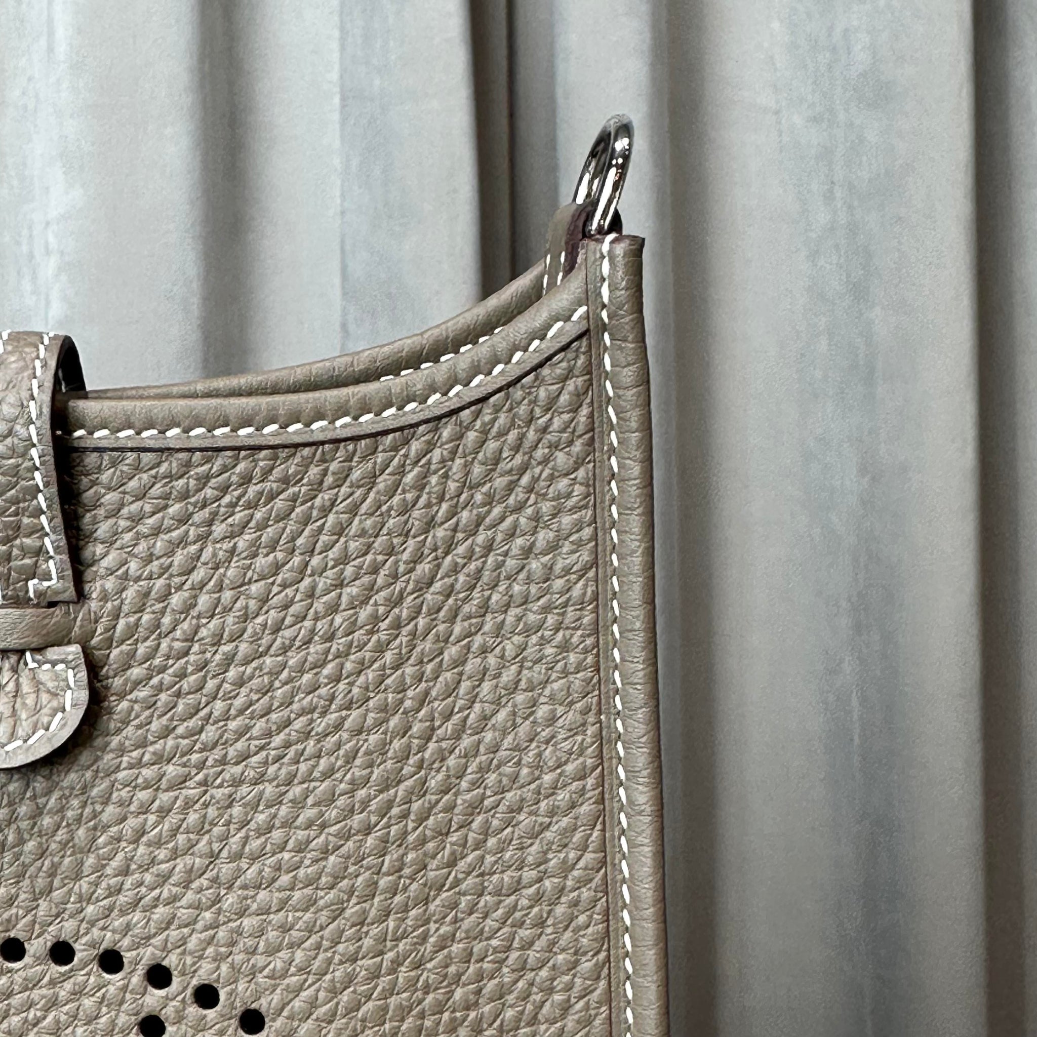 Hermès Etoupe Bleu Indigo Evelyne 16 – Chic Grey and Blue
